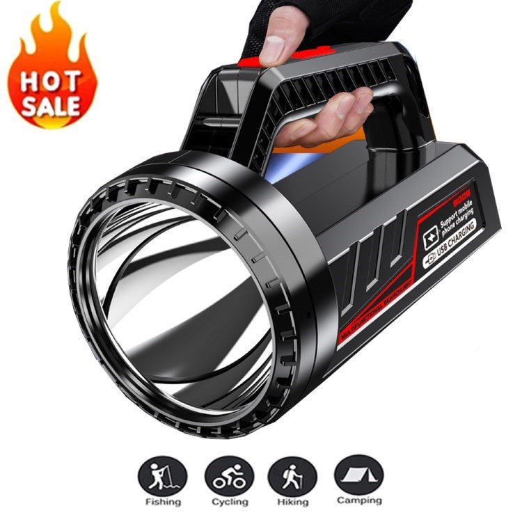 Super Bright Solar Searchlight Outdoor Camping Hiking Flashlight Emergency Light Super Bright Solar Searchlight Outdoor Camping Hiking Flashlight Emergency Light